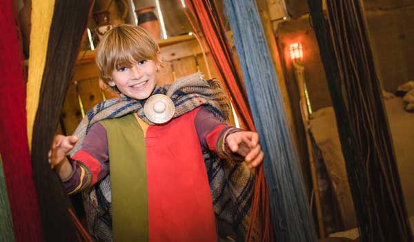 Boy dressed as an  Ancient Celt