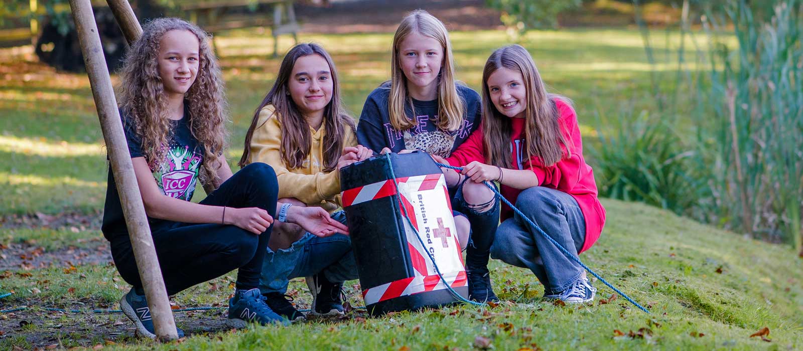 Team building fun for schools at Hooke Court